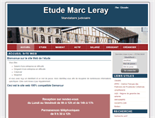 Tablet Screenshot of etude-leray.com